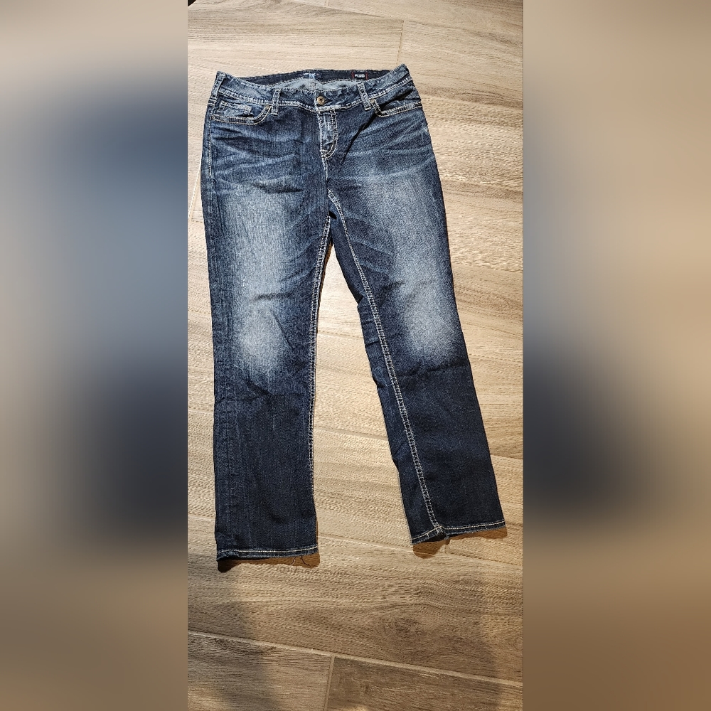 Silver Jeans Size 18, Dark Denim